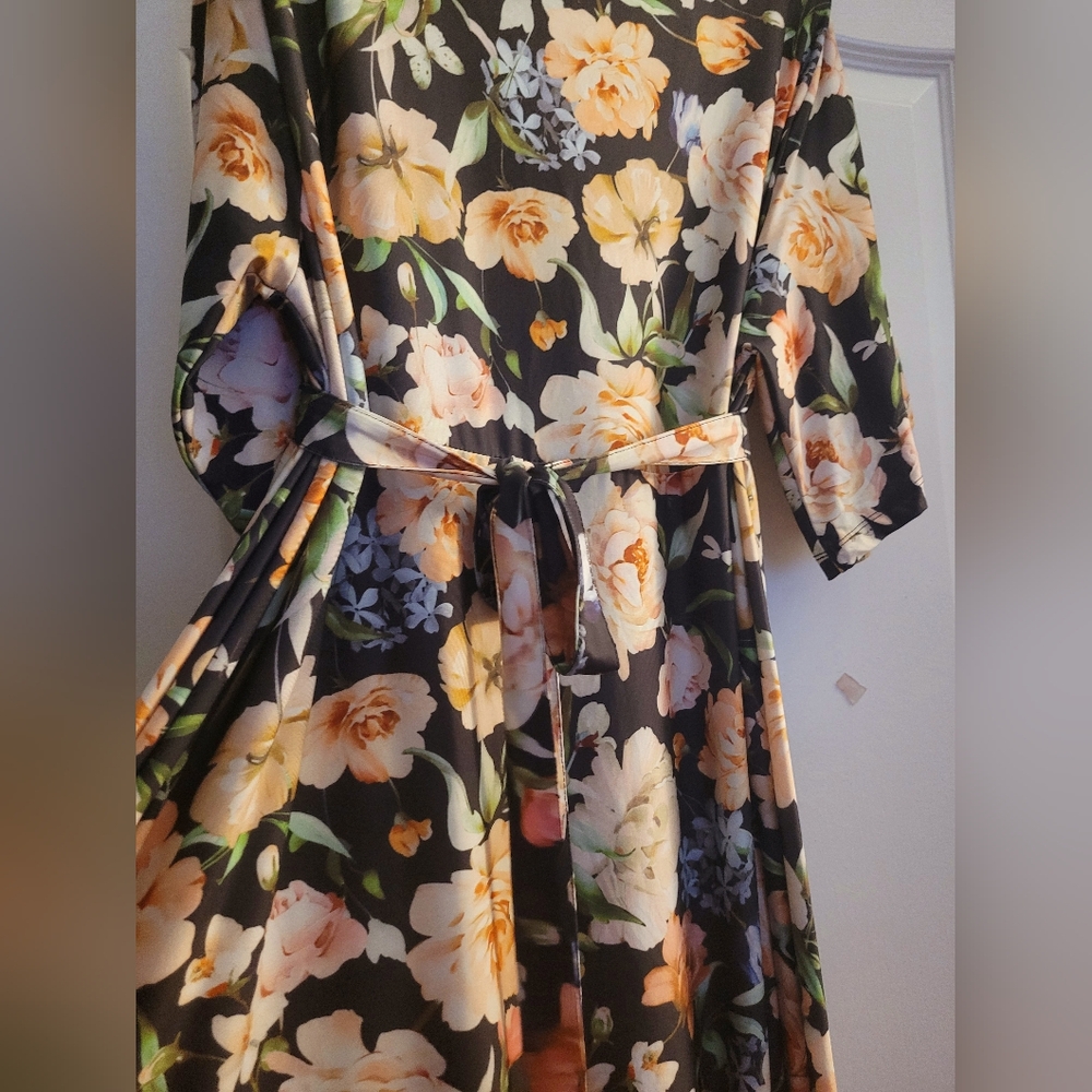 🌼 Ellos Black Floral Maxi Dress - Picture 11 of 11